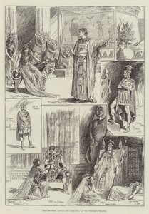 Esboços de Antônio e Cleópatra, no Teatro da Princesa